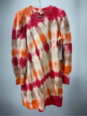 Goodthreads Tie-Dye Midi Dress in Pink, Orange, Cream